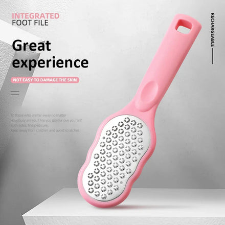 Pedicure Foot File Rasp Callus Stainless Steel Hard Dead Skin Removal Foot Scraper Grinding Grater Scrubber Wet Dry Foot Care