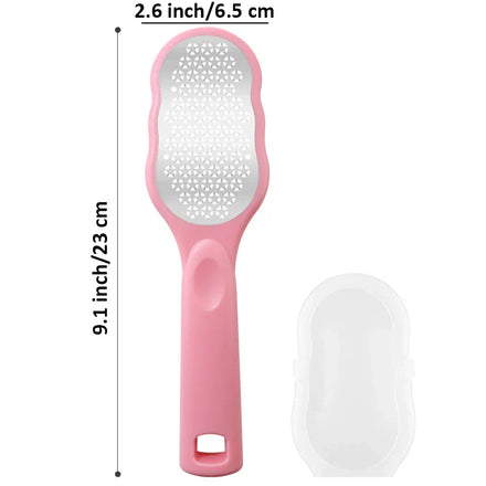Pedicure Foot File Rasp Callus Stainless Steel Hard Dead Skin Removal Foot Scraper Grinding Grater Scrubber Wet Dry Foot Care
