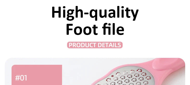 Pedicure Foot File Rasp Callus Stainless Steel Hard Dead Skin Removal Foot Scraper Grinding Grater Scrubber Wet Dry Foot Care