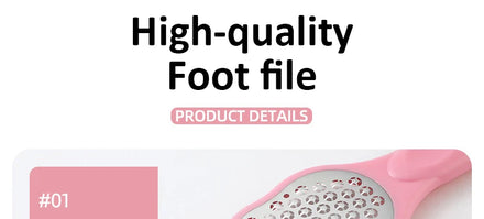 Pedicure Foot File Rasp Callus Stainless Steel Hard Dead Skin Removal Foot Scraper Grinding Grater Scrubber Wet Dry Foot Care