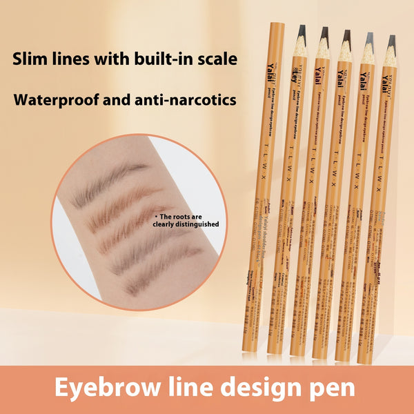 Positioning Eyebrow Pencil Eyebrow Line Design Pen Waterproof Anti-hemp Tattoo Embroidery For Teachers in Pakistan
