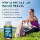 Potassium Iodide Supplement 225 mg Dietary Thyroid Support Protectant KI Iodine Tablets Vitamin Optimum Potassium