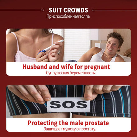 Powerful Men Prostate Supplement Relieve Prostate Urination Pain Improve Sexual Function Increase Erection Herbal Ginseng Pill