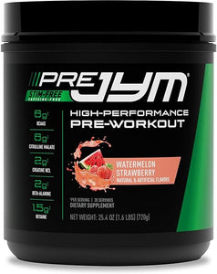 Pre JYM Stim Free Watermelon Strawberry Pre-Workout Powder, Creatine, No Caffeine, Citrulline, Betaine, BCAA's, Taurine, Alpha-GPC, Huperzine, 30 Servings in Pakistan
