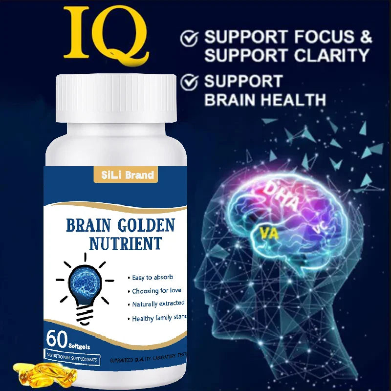 Premium Nootropics Smart Supplement Improve Intelligence Focus Memory & Creativity,Recover Brain Injury IQ Booster Ginkgo Biloba