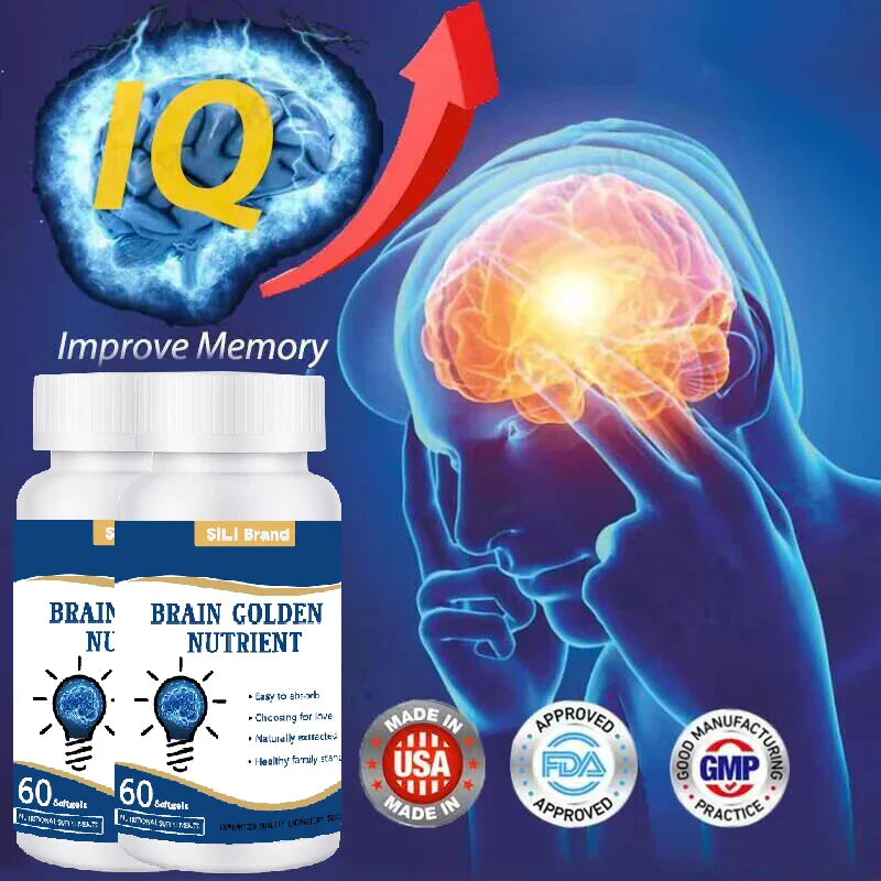 Premium Nootropics Smart Supplement Improve Intelligence Focus Memory & Creativity,Recover Brain Injury IQ Booster Ginkgo Biloba