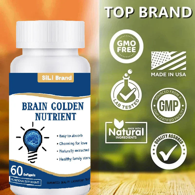 Premium Nootropics Smart Supplement Improve Intelligence Focus Memory & Creativity,Recover Brain Injury IQ Booster Ginkgo Biloba