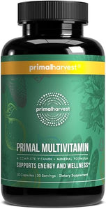 Primal Harvest Multivitamin for Women and Men Vitamin A, Vitamin C, Vitamin D and E, Vitamin B12, B6, Biotin, Zinc Supplements, 30 Capsules in Pakistan