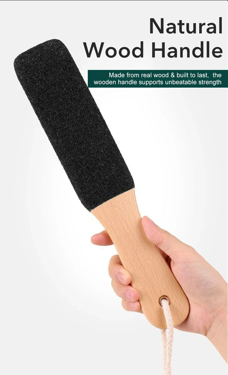 Professional Pedicure Rasp Tool for Dead Skin Crack Heels Beech Wood Foot File Rasp Callus Remover Foot Scrubber
