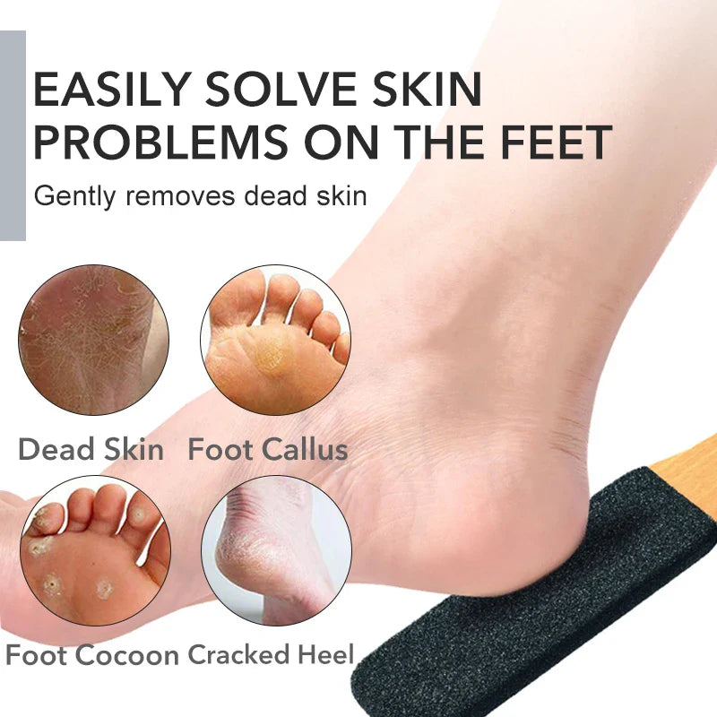 Professional Pedicure Rasp Tool for Dead Skin Crack Heels Beech Wood Foot File Rasp Callus Remover Foot Scrubber