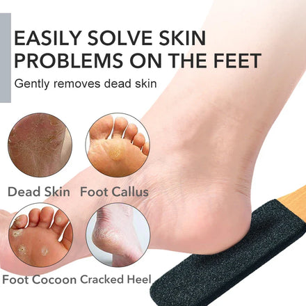 Professional Pedicure Rasp Tool for Dead Skin Crack Heels Beech Wood Foot File Rasp Callus Remover Foot Scrubber