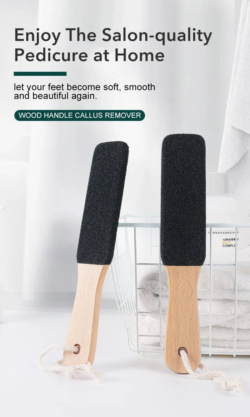 Professional Pedicure Rasp Tool for Dead Skin Crack Heels Beech Wood Foot File Rasp Callus Remover Foot Scrubber