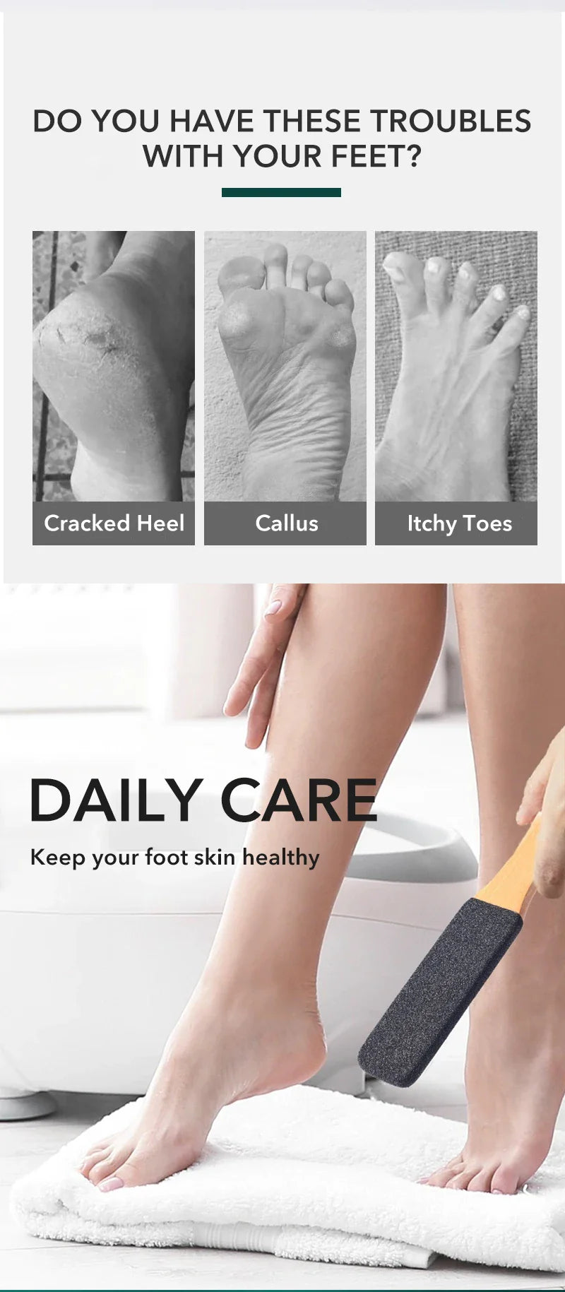 Professional Pedicure Rasp Tool for Dead Skin Crack Heels Beech Wood Foot File Rasp Callus Remover Foot Scrubber