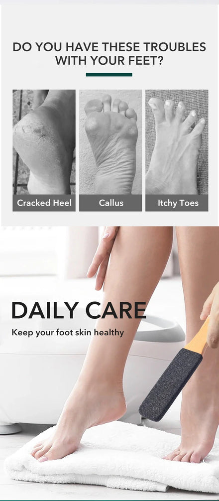 Professional Pedicure Rasp Tool for Dead Skin Crack Heels Beech Wood Foot File Rasp Callus Remover Foot Scrubber