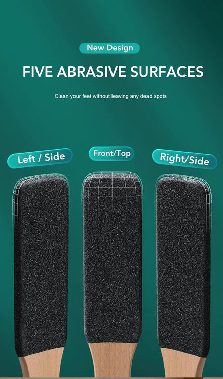 Professional Pedicure Rasp Tool for Dead Skin Crack Heels Beech Wood Foot File Rasp Callus Remover Foot Scrubber