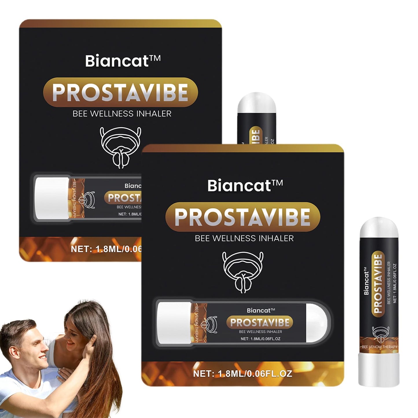 ProstaVibe Bee Wellness Inhaler, BeeBoom Nasal Inhaler for Prostate Wellness, Nasal Spray for Prostate Wellness, Professional Prostate Spray Improves Blood Circulation (1PC)