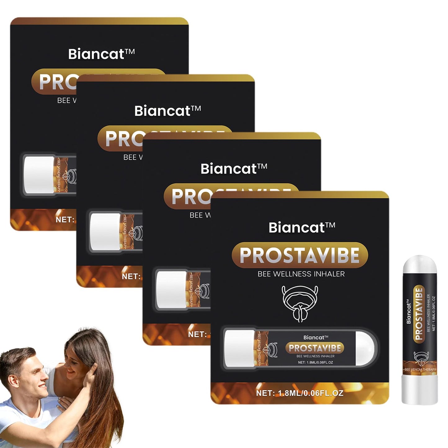 ProstaVibe Bee Wellness Inhaler, BeeBoom Nasal Inhaler for Prostate Wellness, Nasal Spray for Prostate Wellness, Professional Prostate Spray Improves Blood Circulation (1PC)