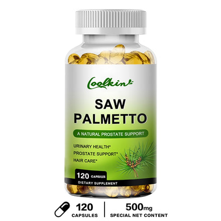 Prostate Health Supplement, Natural Saw Palmetto Extract, Supports Prostate and Hair Growth Capsules for Men and Women