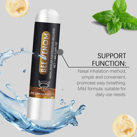 Prostavibe Bee Wellness Inhaler, Nasal Inhaler for Prostate Wellness, Nasal Inhaler Stick Aromatherapy, Improves Blood Circulation, Clean Your Nose and Enjoy Fresh Air, Restores Vitality