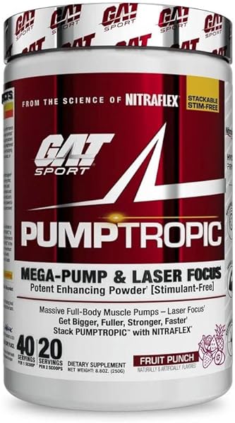 Pumptropic Mega-Pump & Laser Focus Potent Enhancing Powder (Stimulant-Free), 40 Servings (Fruit Punch) in Pakistan