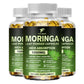 Pure Organic Moringa Oil Leaf Powder Capsules 1000mg, Immune System&Energy Booster - Vegetarian Supplements for Healthy Capsules