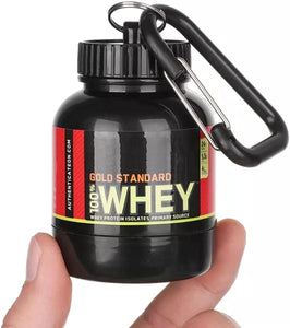 RNB Digital Portable Protein Powder|Supplement Powder Container Storage to go for Gym|Travel-Supplement|Protein Powder Funnel with Durable Key-Chain, BPA Free; Workout Now!, Black, ‎200 Milliliters in Pakistan