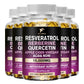 Resveratrol Capsules - Vitamin C & E, Skin, Antioxidant Supplement to Support Circulatory Health & Overall Wellness - Non-GMO