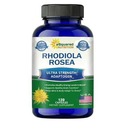Rhodiola Rosea Capsules - Super Adaptogen - High Strength Rhodiola Rosea Complex Supplement, Mood, Brain, Non-GMO, Gluten-Free