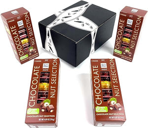Ritter Sport Mini Chocolate Nut Selection 7-Piece Towers, 4.12 oz Packages in a BlackTie Box (Pack of 4) in Pakistan