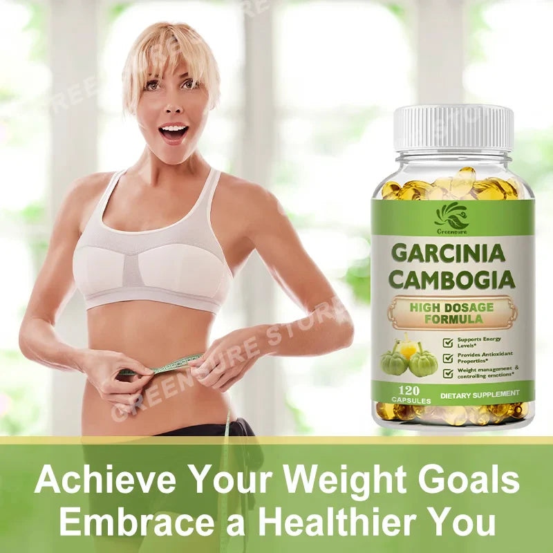 Garcinia Cambogia Capsule for Weight Loss Fat Burner Appetite Suppress Enhance Metabolism Supplement