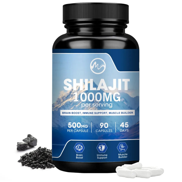 Tested 85+ Trace Minerals Pure Himalayan Shilajit Resin & Natural Shilajit Resin Lab Fulvic Acid Pill Supplement Boost Endurance in Pakistan in Pakistan