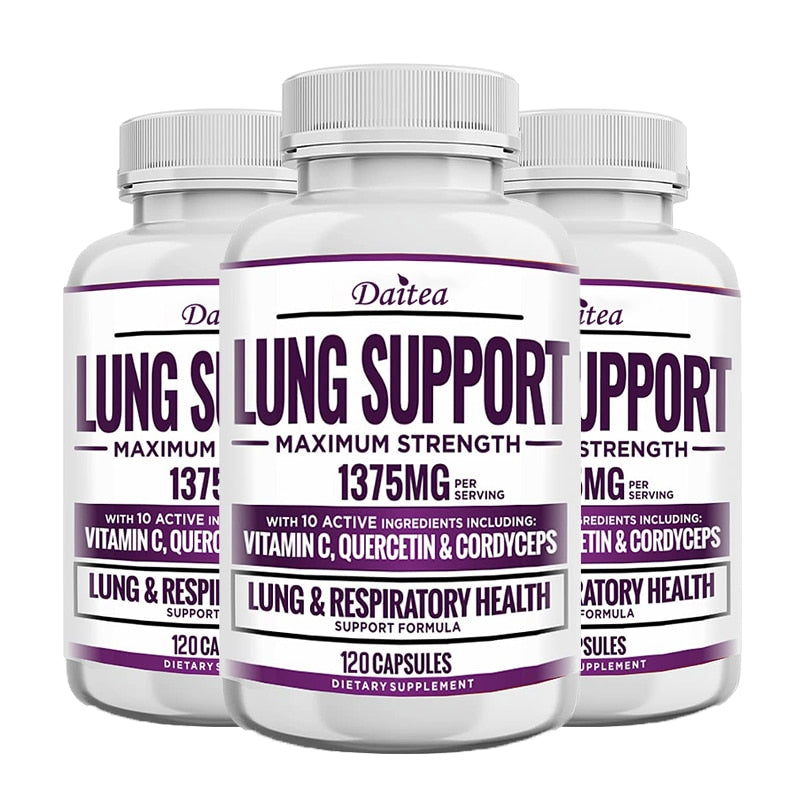 Best Supplement for Lungs - Targets Smoking, Improve Lung Health, Environmental Toxins and Air Pollution To Help Breathe Easy