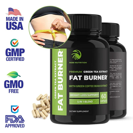5-in-1 Premium Green Tea for Weight Loss | Belly Fat Burner, Metabolism Booster & Healthy Weight Management for Men and Women