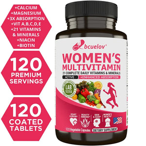 Women's Multivitamin Multimineral Supplement - Magnesium Biotin Calcium Zinc Selenium - Supports Joints Skin Nails in Pakistan
