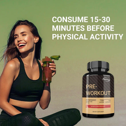 Pre-Workout Supplement - Improve Muscle Strength, Boost Energy Levels and Focus, and Maintain Athletic Performance