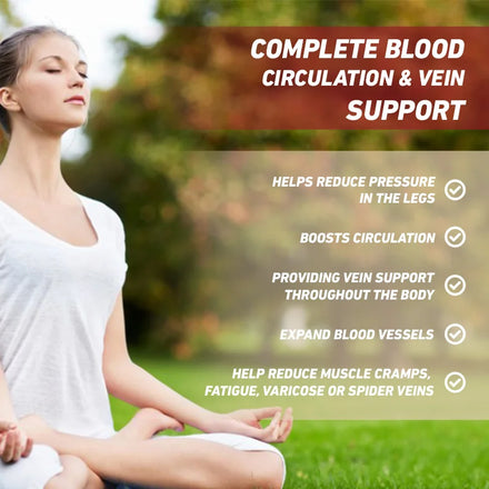 Blood Flow Care Capsules - with Niacin, L-Arginine - Supports Heart, Cardiovascular Health, and Promotes Blood Circulation