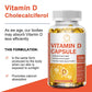 BBEEAAUU Calcium Absorption Vitamin D Capsule Bone Health Supplement Immune Teeth and Joints Health Regulating Physical Health