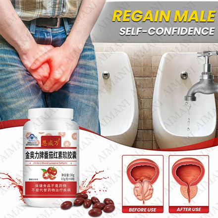 Prostate treatment capsule, sperm quality booster supplement, anti-aging and immunity enhancing health food