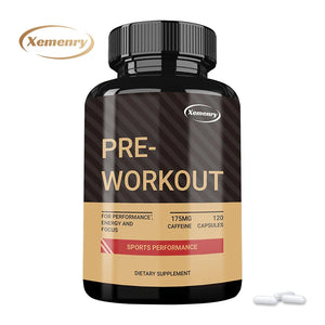 Pre-Workout Supplement - with Creatine Monohydrate, Citrulline - Replenish Energy, Build Muscle, Improve Athletic Performance