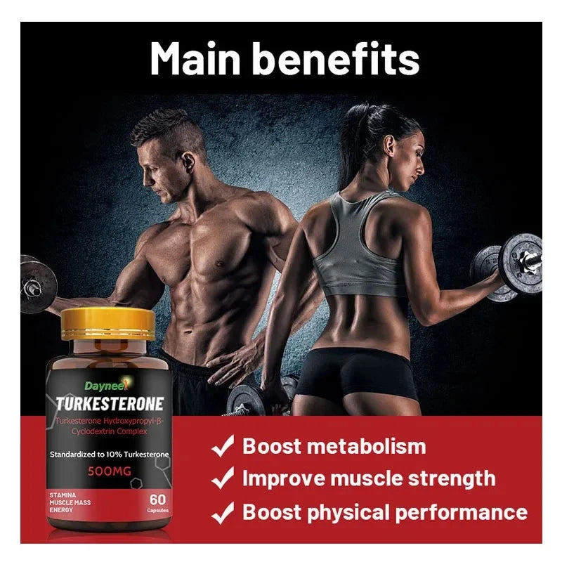 Turkesterone Capsule Mass Gainer Stamina Muscle Masse Nergy Fat Increasing Tablets Man Fat Growth Weight Gain for Men's Health