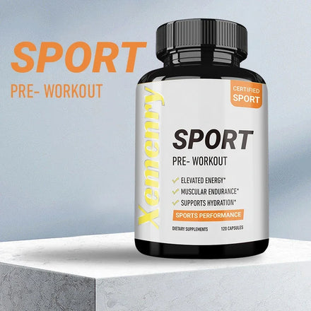 Sport Pre Workout Supplement - Muscle Building and Growth, Supporting Athletic Energy and Strength
