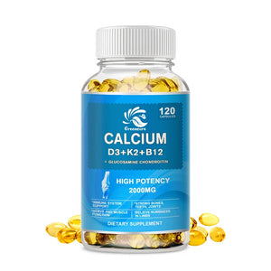 Greensure Vitamin D3+K2+B12 Capsules High Potency Food -Based Immune Support, Bone Health & Mood Balance Supplement