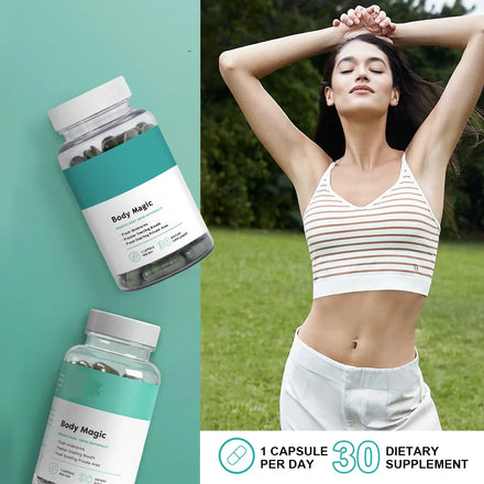Body Deodorizing Supplement Natural Internal Odor Control Pills Chlorophyll Capsules for Skin, Breath, and Gut Health