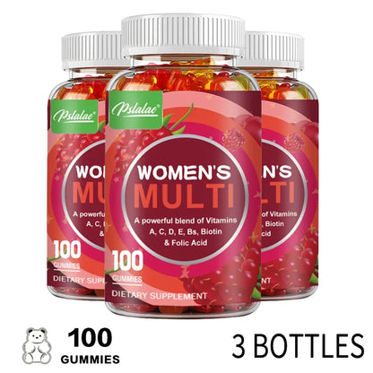 Women's Multi Vitamin Complex Gummies - Multivitamin and Multimineral - for Skin Hair Health Energy Immune Support
