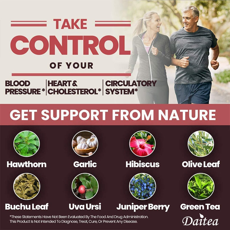 Blood Pressure Support Supplement - Supports Healthy Heart, Cholesterol, Heart, High Blood Pressure & Antioxidants