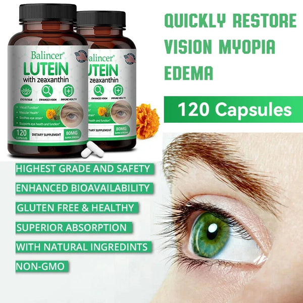 Eye Vitamin and Mineral Supplement with Lutein, Zeaxanthin, Bilberry Extract, 120 Softgels in Pakistan in Pakistan