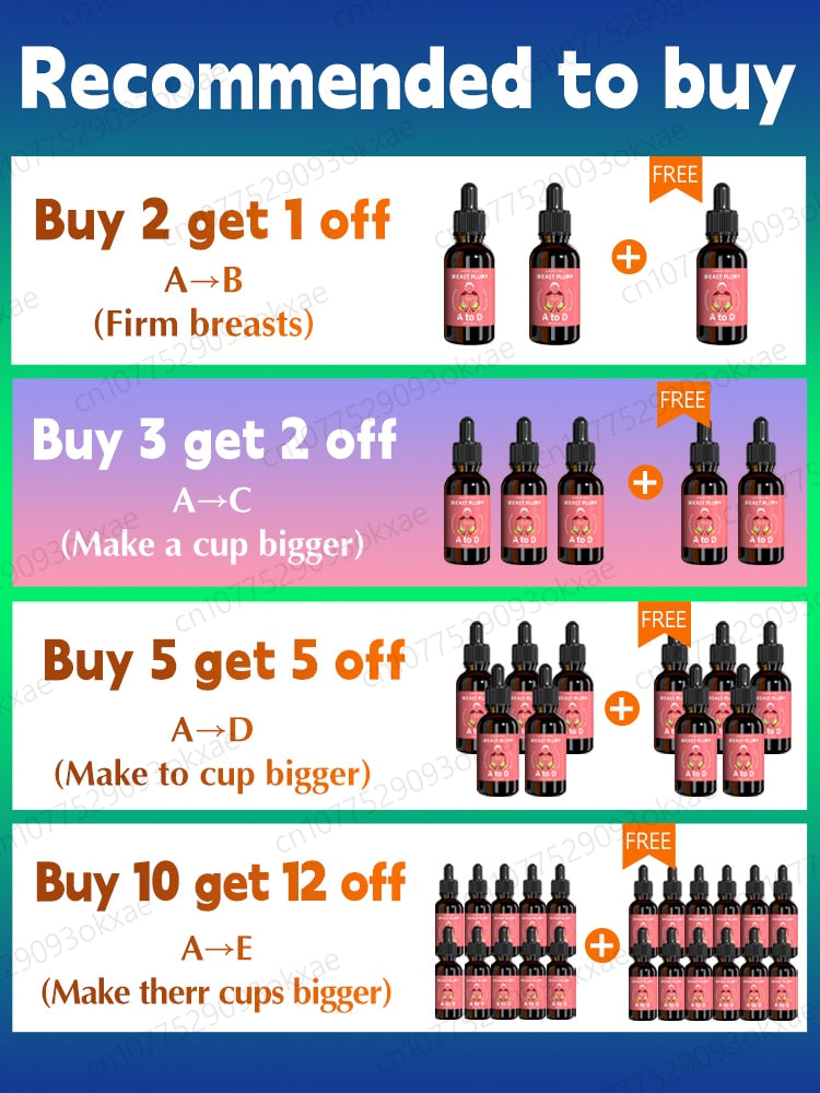 Breast Enlargement Oil Boobs Bigger Breast Lift Firming Increase Breast Enhance Boobs Growth Up Bust Plump Up Breast Enlarge Oil