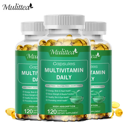 Mulittea Multivitamin-Daily Vitamin & Mineral Helps Immune Mood Balance Brighten skin & Nails Health Immune Supplement in Pakistan