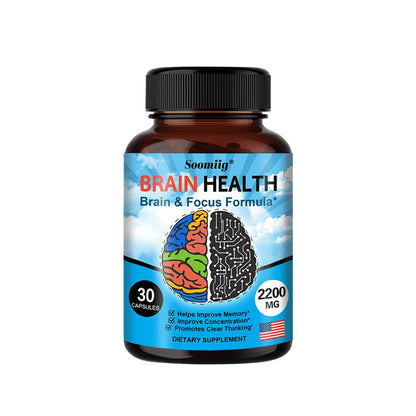 Soomiig Brain Supplement – Boosts Brain Function, Immunity, Helps Improve Memory, Intelligence and Concentration.