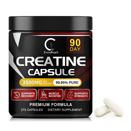GPGP Greenpeople Creatine Monohydrate Capsule Build abdominal Muscle & Athletic endurance Muscle Whey protein for Gym